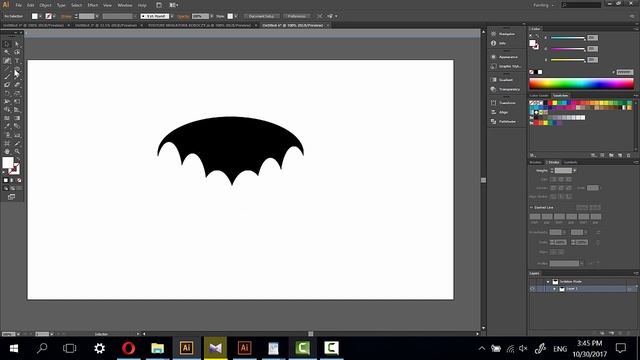Bat icon - Adobe Illustrator halloween tutorial. смотреть онлайн