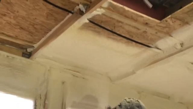 Утепление каркасного дома напылением пенополиуретана (ППУ) смотреть онлайн