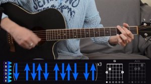 Она Любила Розы на гитаре БЕЗ БАРРЭ  простой разбор, аккорды песни