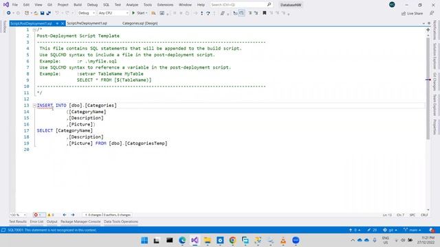 Delete SQL Server database column using Visual Studio смотреть онлайн