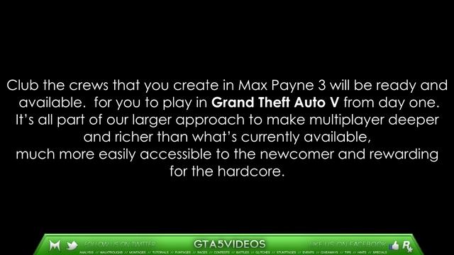 GTA V - RELEASED Multiplayer info, Crews Gangswars stats & more! смотреть онлайн