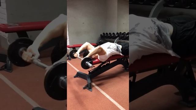 Французский жим со штангой смотреть онлайн