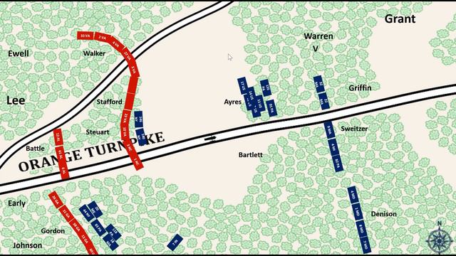 The Battle of the Wilderness, Part 2 | Saunders Field | Animated Battle Map смотреть онлайн