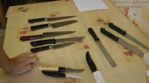 Кухонные ножи.  Типы кухонных ножей.  Выбор кухонных ножей. Поварская тройка. Готовить могут ВСЕ!