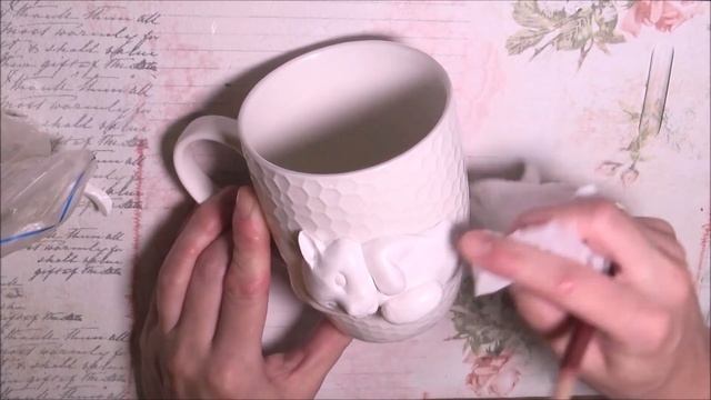 Кот по фото. Декор кружки из полимерной глины. смотреть онлайн