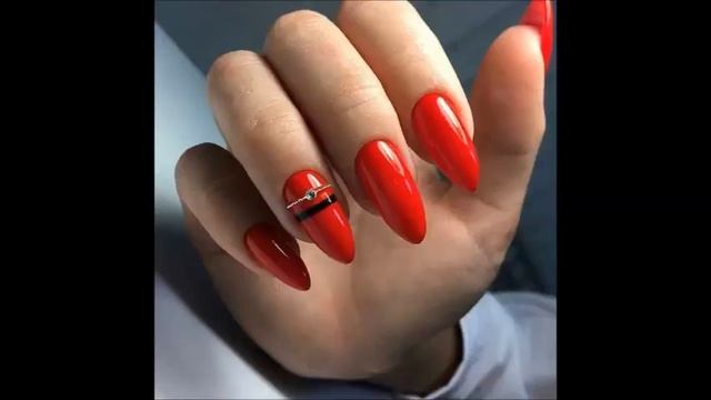 Шикарный красный маникюр смотреть онлайн