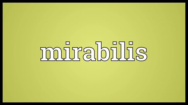 Mirabilis Meaning смотреть онлайн