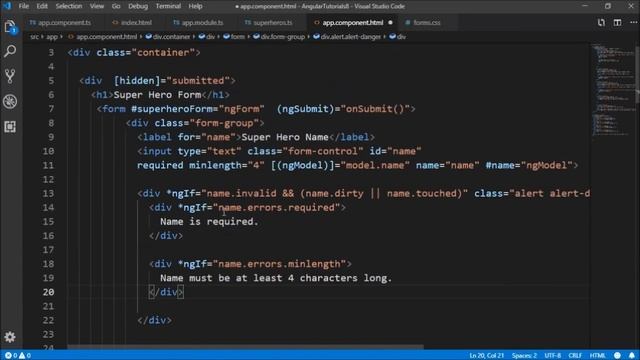 ANGULAR 15 INBUILT VALIDATORS IN TEMPLATE DRIVEN FORMS смотреть онлайн