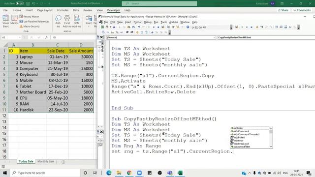 How to use Resize and Offset method in VBA How To Use Resize in VBA смотреть онлайн