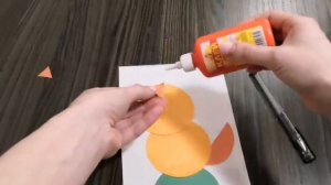 Аппликация «КОТ» из геометрических фигур