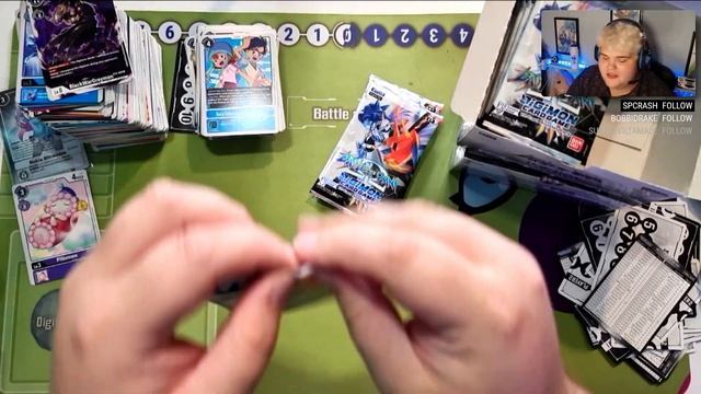 BATTLE OF OMNI Pre-Release 66 Booster Pack Opening LIVE! - Digimon Card Game BT5 смотреть онлайн