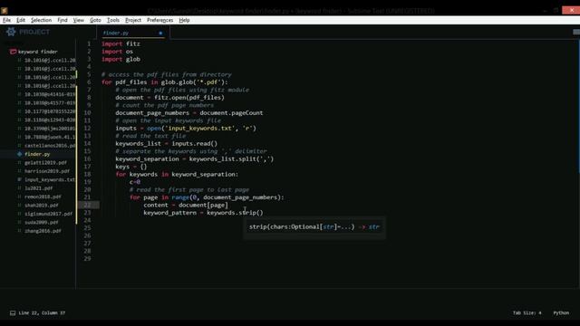 How to search specific keywords in the pdf document | fitz | pyMuPDF | Python смотреть онлайн