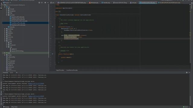 Laravel. Обработка ошибок. События и слушатели событий. Отправка почты смотреть онлайн