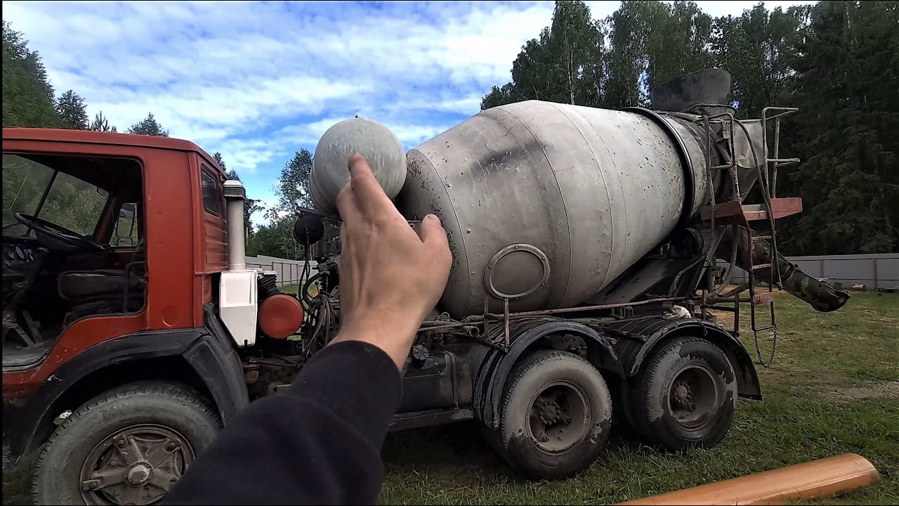 Работа на миксере! Да еще и на старом Камазе! Это вообще ЖЕСТЬ! смотреть онлайн