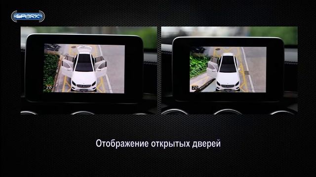 Круговой обзор Spark 360° для Mercedes, подключение по LVDS смотреть онлайн