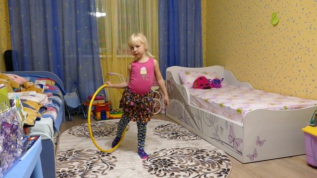 Упражнения с обручем, гимнастика для детей смотреть онлайн