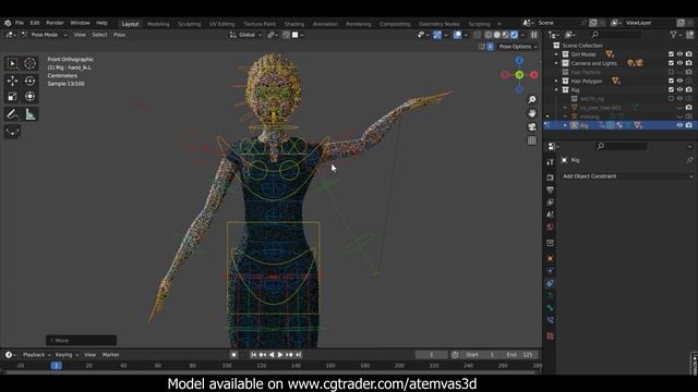 Rigged Cartoon White Woman Alicia смотреть онлайн