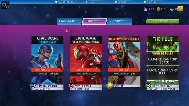 Shady Rogues Play Marvel Puzzle Quest Part 264 Civil War Team Cap смотреть онлайн