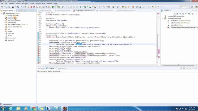 How to Create report using spring boot and jasper report смотреть онлайн