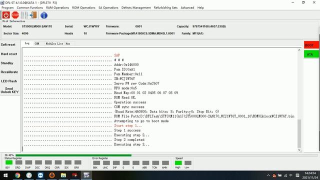 ST5000LM000 2AN170 Hard Drive Firmware Access and Repair смотреть онлайн