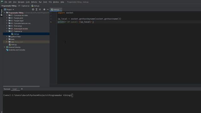 Tutorial Python: Como Encontrar o ENDEREÇO IP (Passo a Passo) смотреть онлайн