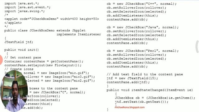 JCheckbox in swings смотреть онлайн
