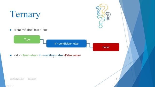 TERNARY OPERATOR - PYTHON | if else خدعه الشرط في سطر واحد !! смотреть онлайн