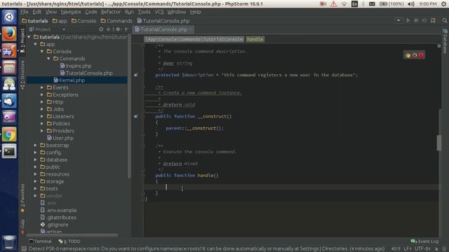Getting familiar with laravel console commands смотреть онлайн