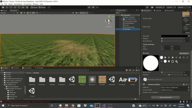 Terrain Layers, Brushes, & Cube Maps Unity Tutorial смотреть онлайн