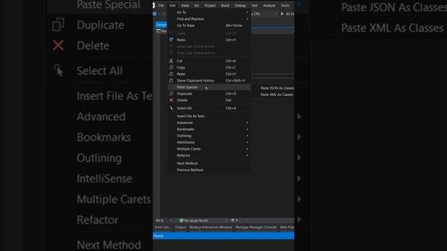 Create Classes From JSON Visual Studio | Easy Tricks | Educate Code Yourself смотреть онлайн