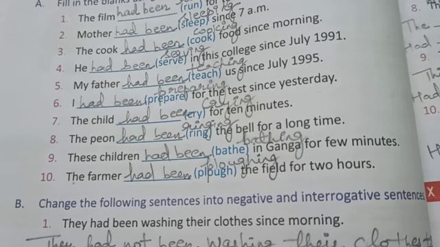Past Perfect Continuous Tense ( Book exercise) смотреть онлайн