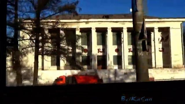 Смоленск от улицы Багратиона до Вокзала из Трамвая № 4. смотреть онлайн