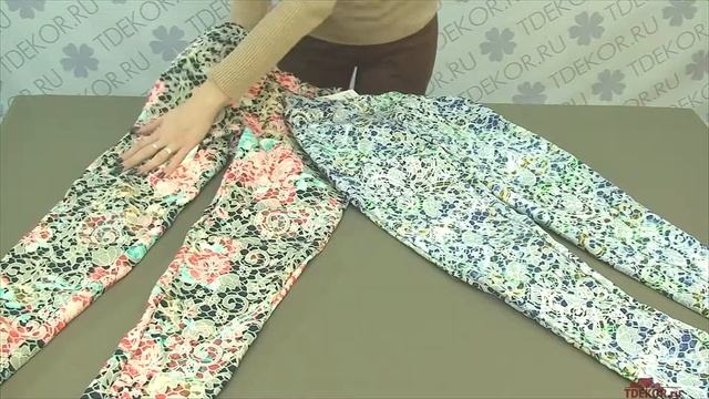 Брюки женские Жаккард (зеленые) - Одежда из Иваново смотреть онлайн