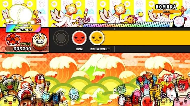 Taiko no Tatsujin The Drum Master First Rainbow Crown Achievement смотреть онлайн