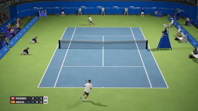 Roger Federer vs Rafael Nadal - FULL 5 Set Match - AO International Tennis - PS4 Gameplay смотреть онлайн