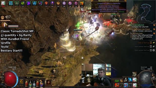 Path of Exile 3.2.0 [RU\ENG] [BSC] Raider TS MF (57 qua+69 Rar) with AuraBot Adventure смотреть онлайн