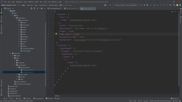 Minecraft 1.18.2 Fabric Modding | CUSTOM ADVANCEMENTS смотреть онлайн