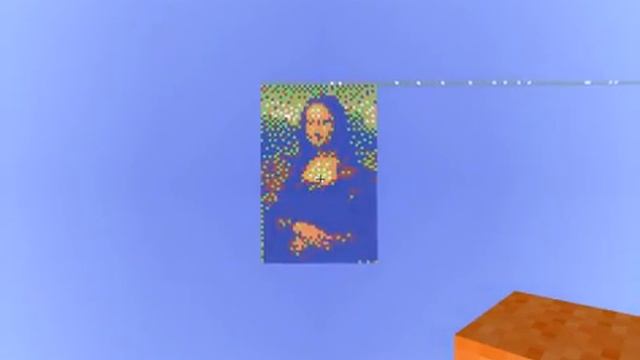 Minecraft Pixel Art Монна Лиза смотреть онлайн