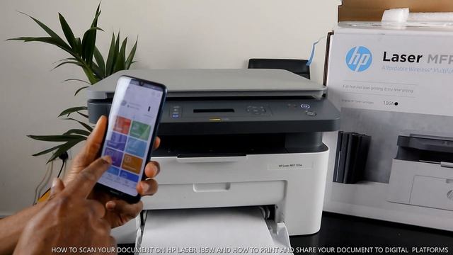 How to To Scan A Document In HP LaserJet , Print and Share To Email смотреть онлайн