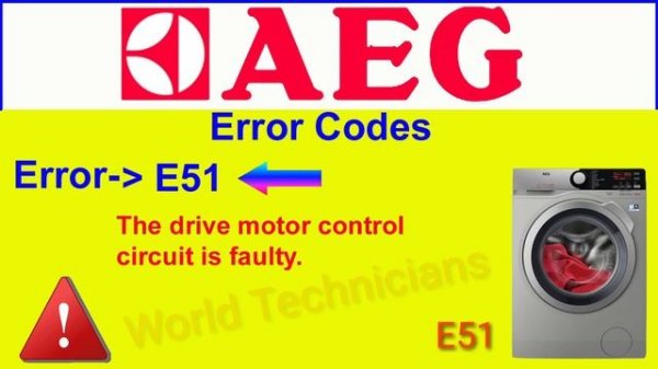 AEG Washing Machine All Error Codes And Solution Troubleshooting