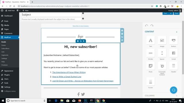 Automatically Sending Welcome Email to new user or subscriber in WordPress | MailPoet 3 Plugin смотреть онлайн