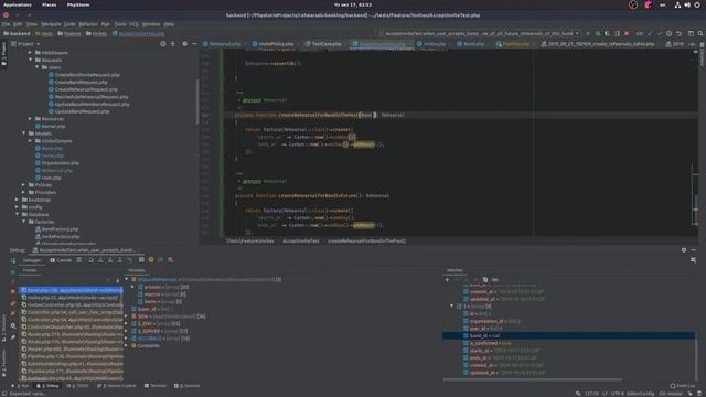 making petproject #13 (laravel + vuejs) | rehearsals deletion, band's invite acceptance смотреть онлайн