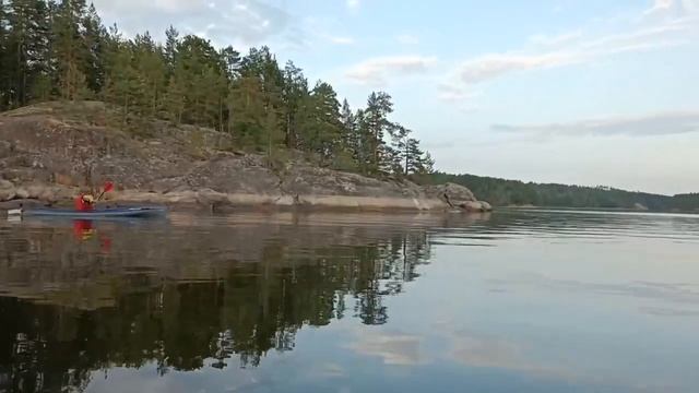 По Ладожскому озеру на байдарке смотреть онлайн