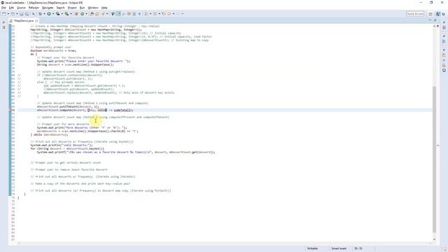 HashMap Java Example смотреть онлайн