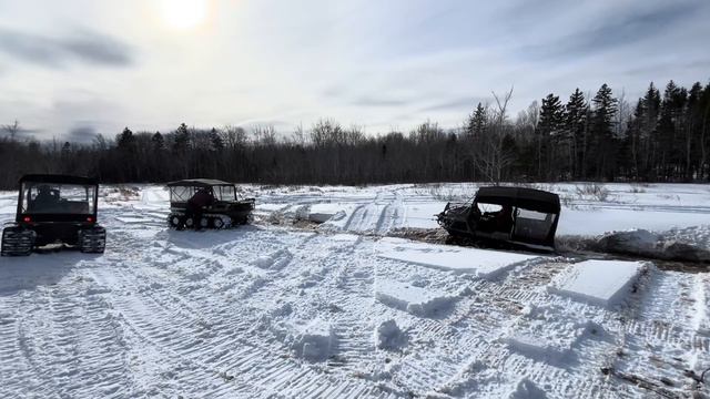 Argo Frontier 8x8 With Tracks. GO ANYWHERE ‼️ Beautiful Winter Weekend.