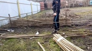 Как сделать плетёный забор из лозы