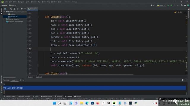 Sqlite3 Data Update in Tkinter python in Tamil | Update Data in Tkinter смотреть онлайн