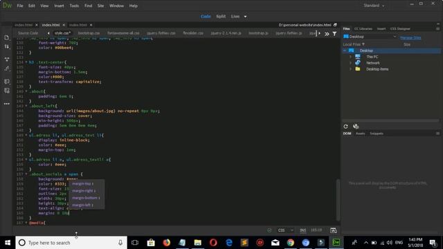 how to design a personal website using bootstrap 4 html5 css3 and jQuery | part third смотреть онлайн