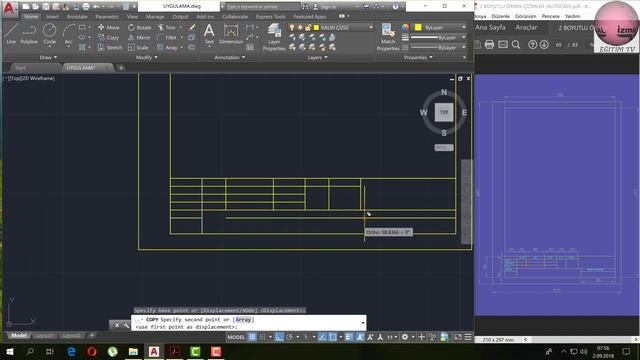 A4 ANTET ÇİZİMİ AUTOCAD смотреть онлайн