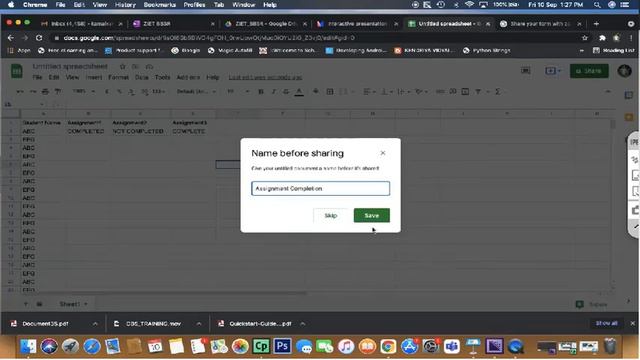 Create Google Sheet And Share Among Students смотреть онлайн
